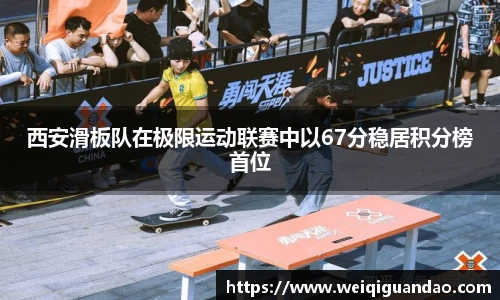 西安滑板队在极限运动联赛中以67分稳居积分榜首位